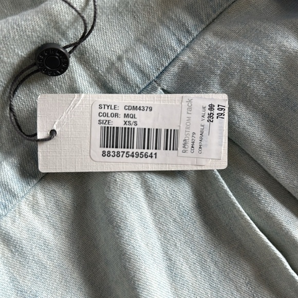 NWT oversized light jean jacket by AG - Picture 5 of 5